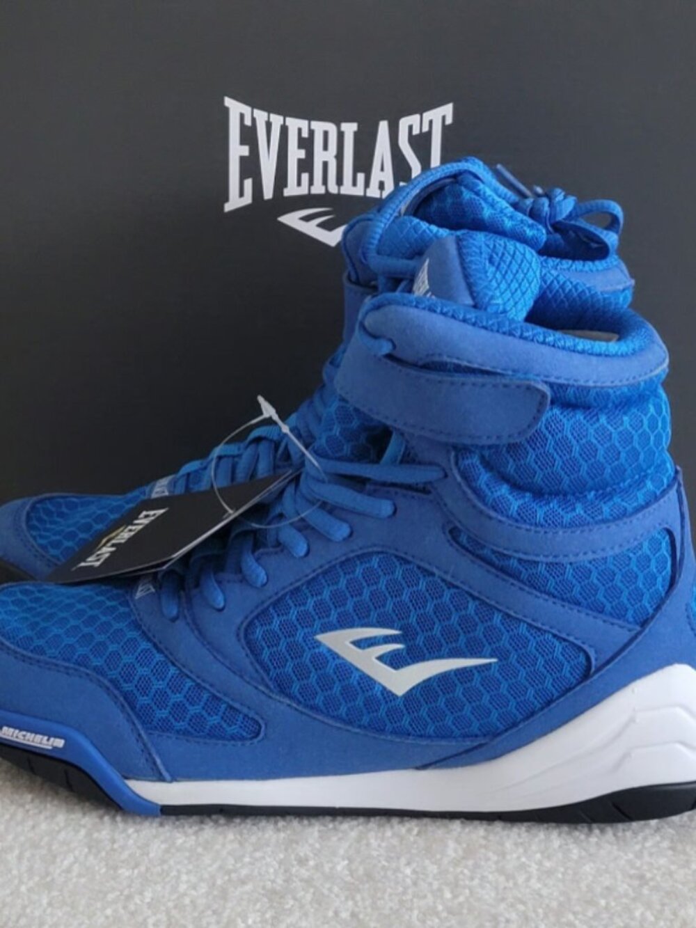 Everlast Elite Boxing Shoes - Size 6, Blue